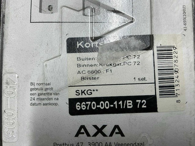 Axa partij deurbeslag (5x) - afbeelding 5 van  6