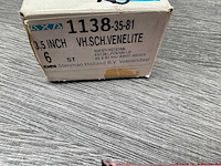 Axa rvs scharnier venelite 89x89mm (6x) - afbeelding 2 van  2