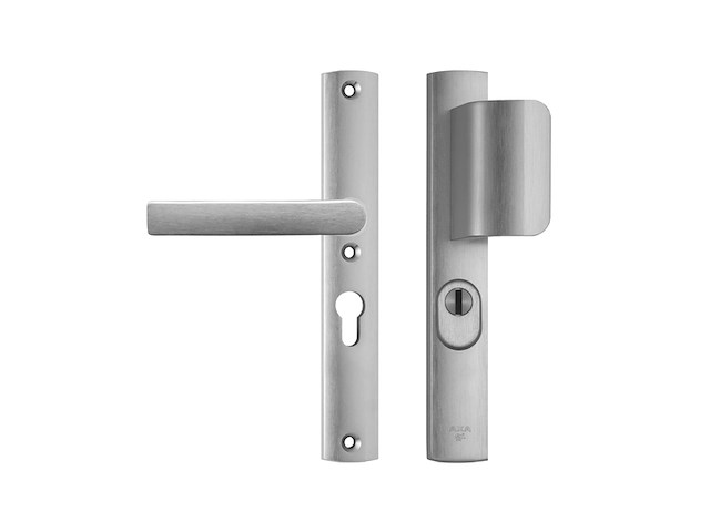 Axa veiligheidsbeslag smal aluminium geslepen pc55 met kerntrekbeveiliging skg*** - afbeelding 1 van  6