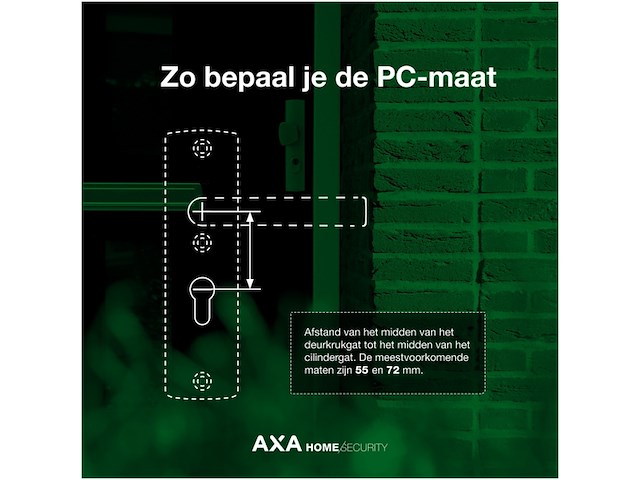 Axa veiligheidsbeslag smal aluminium geslepen pc55 met kerntrekbeveiliging skg*** - afbeelding 4 van  6