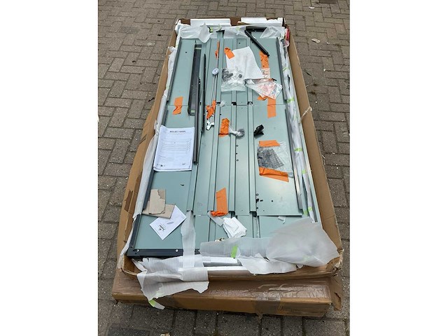 Axi - miles - 1000 l metalen opbergbox - 185x82x75cm (4x) - afbeelding 7 van  10