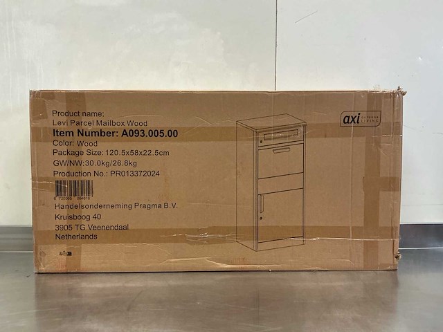 Axi levi pakketbrievenbus van metaal - afbeelding 4 van  4