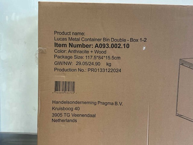 Axi lucas containerombouw voor 2 afvalcontainers - 240l - afbeelding 5 van  5