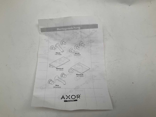 Axor hansgrohe massaud 18118000 waterval wastafelkraan - afbeelding 11 van  12