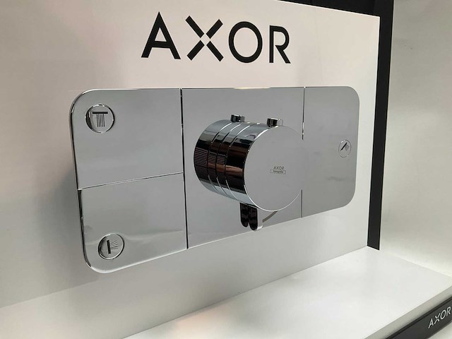 Axor one inbouw en afbouwdeel thermostaatmodule 3 functies chroom - afbeelding 7 van  9