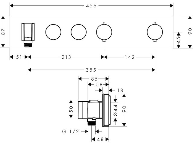 Axor thermostatische module - afbeelding 3 van  5