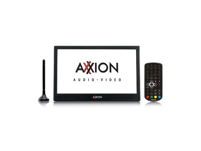 Axxion axx-1028 -draagbare lcd tv 10" dvb-t2 en hdmi zwart - afbeelding 2 van  5