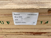 Ayous / abachi ruw onbewerkt (63x) - afbeelding 4 van  4