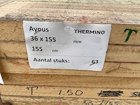 Ayous / abachi ruw onbewerkt (63x) - afbeelding 4 van  4