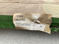 Ayous / abachi ruw onbewerkt (67x) - afbeelding 4 van  12
