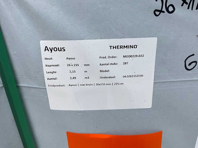 Ayous thermisch gemodificeerd, (266x) - afbeelding 4 van  4