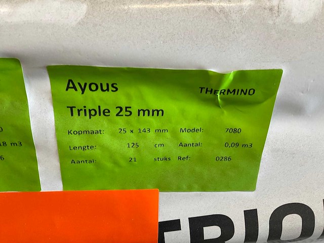 Ayous triple rhombus, thermisch gemodificeerd hout (84x) - afbeelding 5 van  6