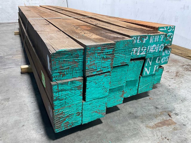 Azobe aic hardhouten balk 400x15x15 cm (4x) - afbeelding 5 van  7
