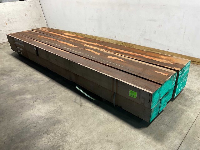 Azobe aic hardhouten balk 400x20x20 cm (4x) - afbeelding 5 van  6