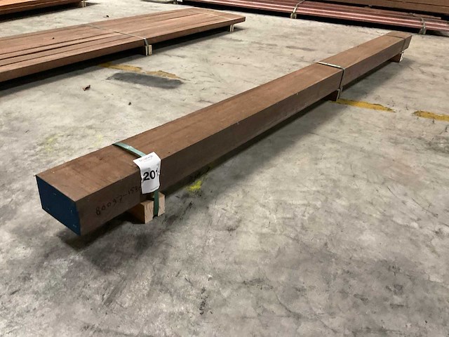 Azobe balk 100x150 mm - afbeelding 1 van  5