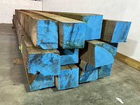 Azobé balk 500x18x19 cm (2x) - afbeelding 4 van  5
