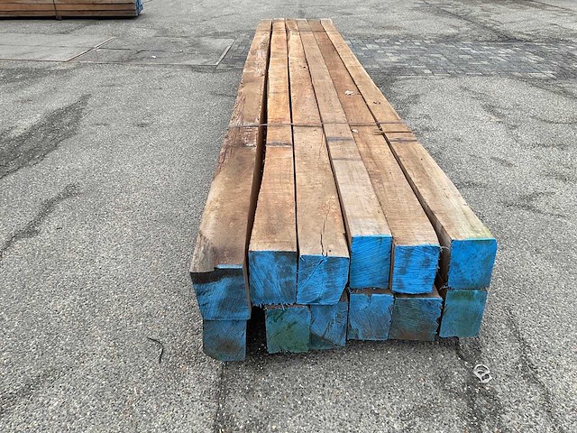 Azobé balk 600x20x16,5 cm (2x) - afbeelding 4 van  5