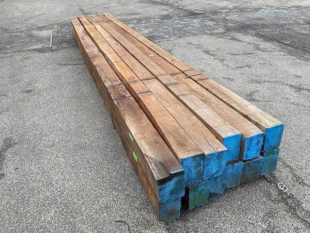 Azobé balk 600x20x16,5 cm (2x) - afbeelding 1 van  6