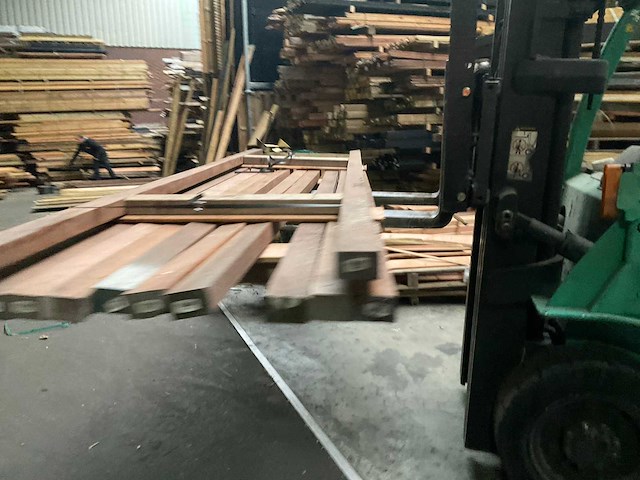 Azobé balk geschaafd - 300x6x4,5 cm (12x) - afbeelding 2 van  11