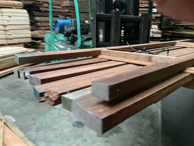 Azobé balk geschaafd - 300x6x4,5 cm (12x) - afbeelding 8 van  11