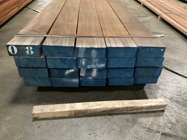 Azobe balken 80x200 mm (20x) - afbeelding 2 van  5