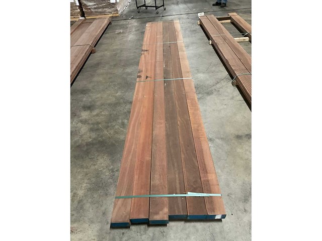 Azobe balken geschaafd 70x140 mm (6x) - afbeelding 3 van  3