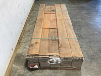 Azobé damwand geschaafd 250x20x3 cm (12x) - afbeelding 3 van  7