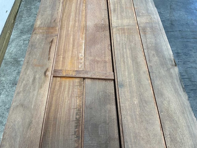 Azobé damwand geschaafd 250x20x3 cm (48x) - afbeelding 7 van  7