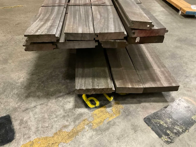 Azobe damwanddelen deels met zoeker 50 mm ca. 0,577 m³ - afbeelding 6 van  7