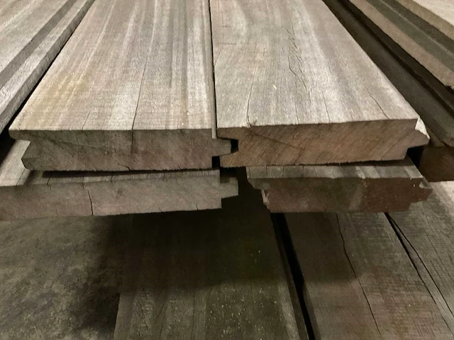 Azobe damwanddelen deels met zoeker 50 mm ca. 0,577 m³ - afbeelding 7 van  7