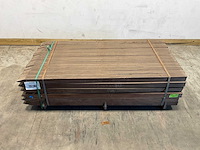 Azobé fas hardhouten paal geschaafd gepunt 180x6,5x6,5 cm (42x) - afbeelding 2 van  3