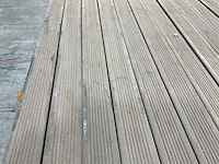 Azobé fas hardhouten paal geschaafd gepunt 180x6,5x6,5 cm (84x) - afbeelding 3 van  7