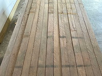 Azobé fas hardhouten tuinpaal gepunt 275x7x7 cm (160x) - afbeelding 4 van  5