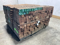 Azobé fas hardhouten tuinpaal gepunt 40x5x5 cm (720x) - afbeelding 5 van  7