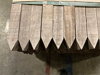 Azobe gepunte palen 60x60 mm (160x) - afbeelding 5 van  5