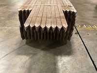 Azobe gepunte palen 60x60 mm (160x) - afbeelding 2 van  6