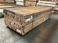 Azobe gepunte palen 60x60 mm (160x) - afbeelding 1 van  5