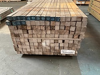 Azobe gepunte palen 60x60 mm (160x) - afbeelding 4 van  5