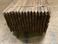 Azobe gepunte palen 60x60 mm (160x) - afbeelding 2 van  5