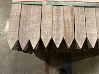 Azobe gepunte palen 60x60 mm (160x) - afbeelding 5 van  5