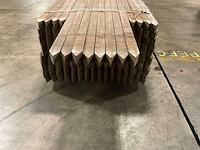 Azobe gepunte palen 60x60 mm (160x) - afbeelding 2 van  6
