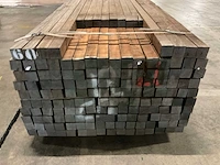Azobe gepunte palen 60x60 mm (160x) - afbeelding 4 van  6