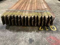 Azobe gepunte palen 60x60 mm (48x) - afbeelding 2 van  6