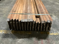 Azobe gepunte palen 60x60 mm (78x) - afbeelding 2 van  6