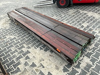 Azobé gording ruw 5x10x350 cm (30x) - afbeelding 3 van  6