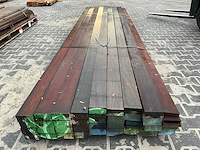 Azobé gording ruw 5x10x350 cm (30x) - afbeelding 4 van  6