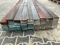 Azobé gording ruw 5x10x350 cm (30x) - afbeelding 6 van  6