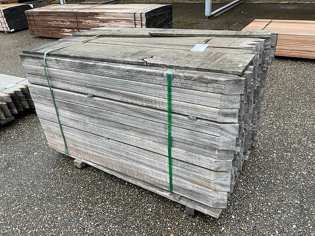 Azobe hardhout paal (140x) - afbeelding 1 van  7