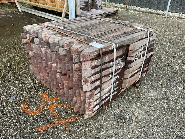 Azobe hardhout paal (256x) - afbeelding 2 van  7