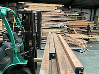 Azobé hardhout tuinpalen diverse maten (9x) - afbeelding 2 van  13